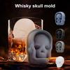 Форма для льда в виде скелета, большой силиконовый поддон для льда для виски, коктейлей, соков, льдогенератор в форме черепа без бисфенола А, принадлежности для вечеринки на Хэллоуин