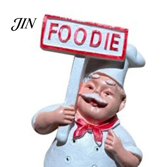 Removable Wall Hook Cute Chef Shape Hook, Strong Resin Kitchen No Punch Hole Adhesive Backing Decorative for Home Hang Utensils Dishcloths Aprons For