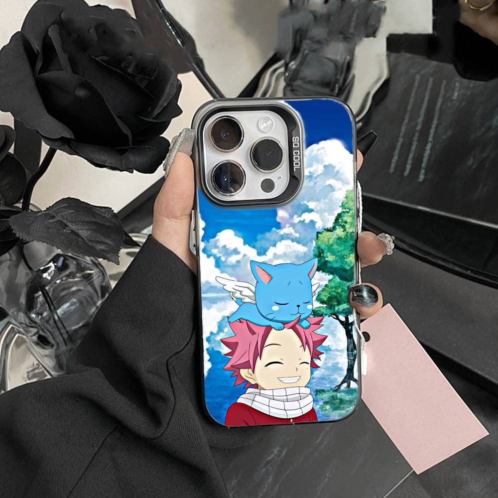 ЧЕХОЛ ДЛЯ ТЕЛЕФОНА ANIME S-FAIRY TAIL Для IPhone 16 17 15 14 12 13 Pro Max Черный Цвет Ударопрочный Чехол