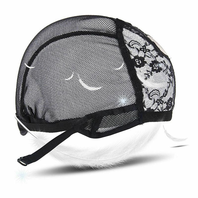 Кружевная сетка, полная шапочка для парика, сетка для волос, плетение шапочек для изготовления париков, регулируемые ремни