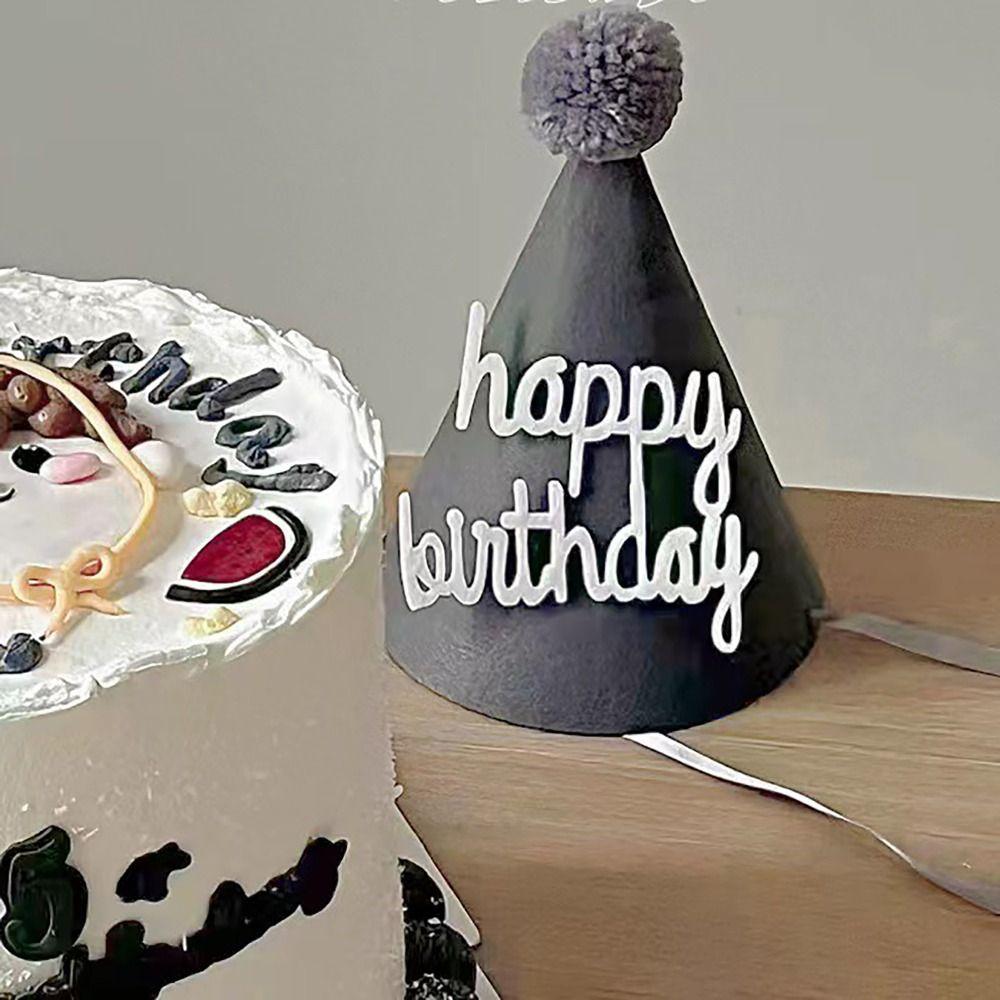 Меховой шарик на день рождения шапка принадлежности для вечеринок украшение для детского душа милый торт топпер для вечеринки декор