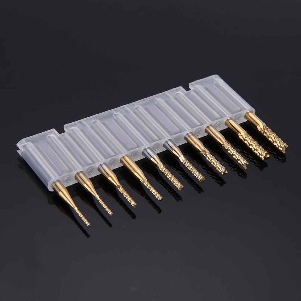 10 шт. Фрезерные инструменты Фреза 3,175 мм / 0,125" хвостовик