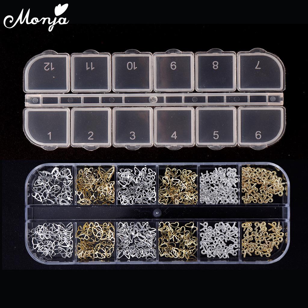 Металлические бабочки для маникюрного дизайна