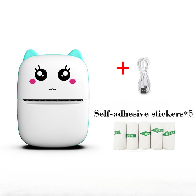 Мини-термопринтер для этикеток, мобильный телефон, портативный фотопринтер для студентов, принтер для неправильных вопросов