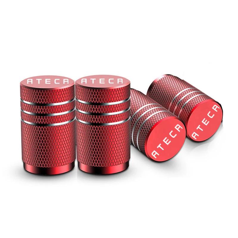 cwbn1 Car Wheel Tire Valve Caps Tyre Stem Covers Airdust Waterproof For Seat Ateca Accessories