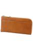 Long Genuine Largo Camel Wallet, L-shaped Zipper, Leather, 0035881, Women's, DA-35881-45