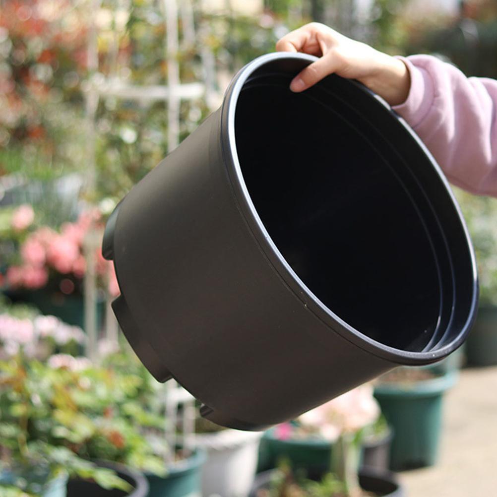 2 Pcs 30cm Diameter Extra Large Plastic Flower Pots With Drainage Holes For Nursery Planting Large Planters Garden Home Balcony