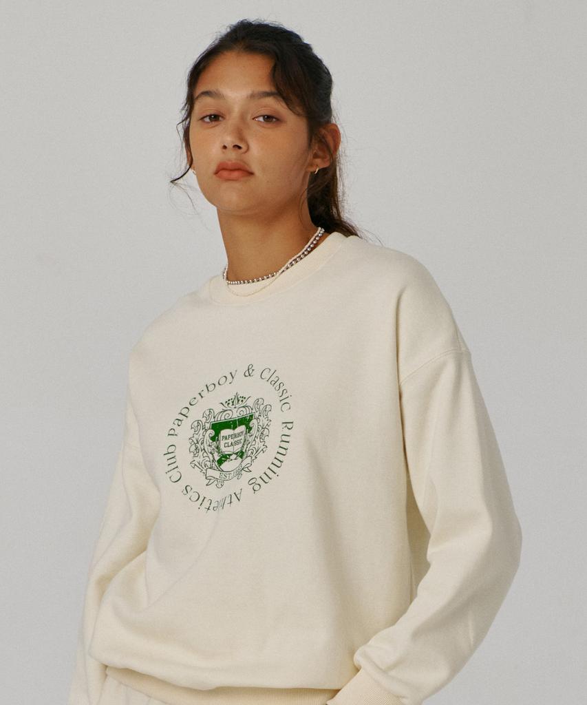 PAPERBOY County Sweatshirt-Cream