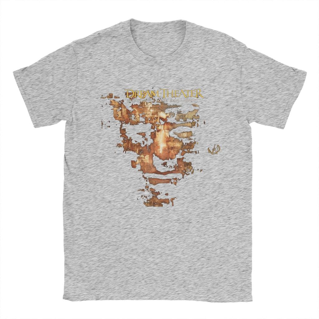 Модные футболки D-Dream Theaters для мужчин, с круглым вырезом, из чистого хлопка, с коротким рукавом, новинка