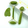 Natural Jade Massage Roller Guasha Board SPA Scraper Stone Facial Anti-wrinkle Treatment Body Facial