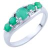 Silver Ring with Natural Emerald 2.633ct, Item Weight 2.85 G (1803493)