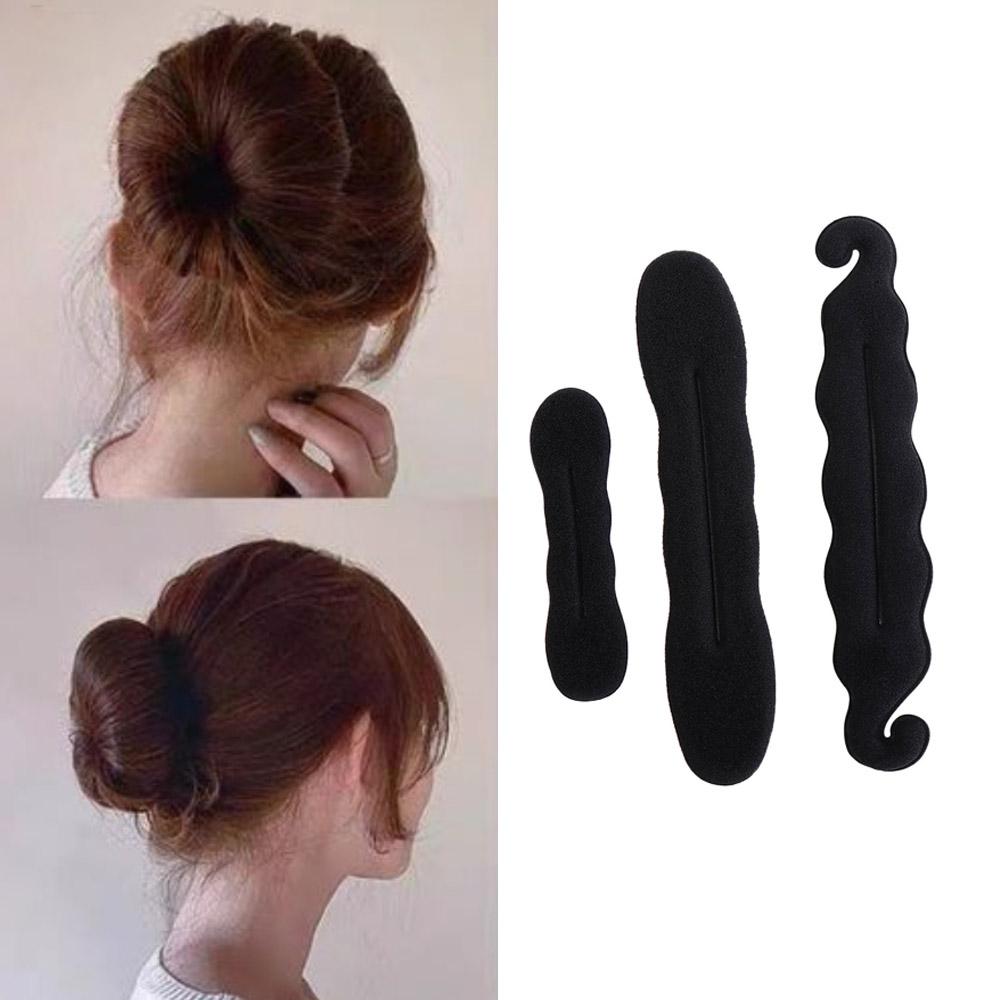 Foam Sponge Clip Hair Bun Maker Hair Disk Donut Bun Curler Braider Hairstyle Twist Maker Women