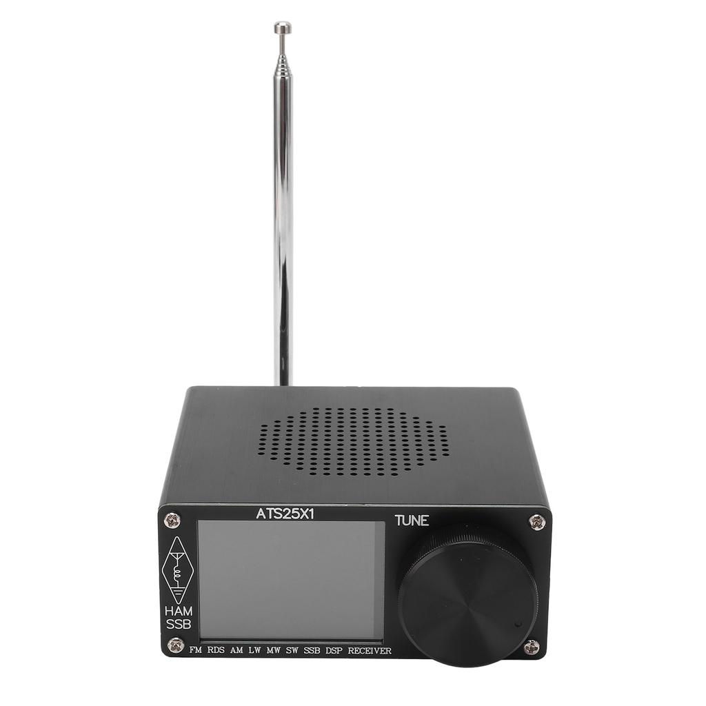 Полнодиапазонный радиоприемник с корпусом из алюминиевого сплава, портативный радиоприемник с 2,4-дюймовым цветным дисплеем