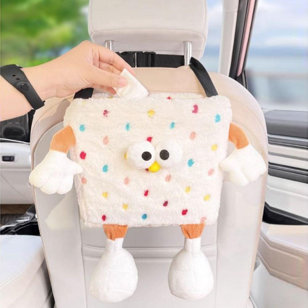 Cartoon Paper Storage Case Creative Car Trash Can Gift Vehicle Trash Bin  Car Supplies