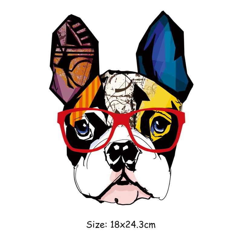 Cartoon Animal Diy Patch Iron On Clothes Jeans Fashion Diy Accessory Sticker Heat Press Appliqued Thermal Patch Wolf Lions Dog