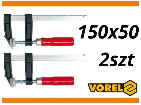 Carpenter's clamps 150x50mm 2 pcs. 38150 VOREL