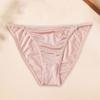 1PC Flower Nylon Underwear Panties Knickers Underpants Satin Briefs Women Breathable Low Waist