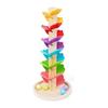Marble Run Rainbow Sound Tree Детская мелкая моторика Деревянное дерево с круглыми/квадратными мячами для малышей Мальчики Девочки Обучающая музыкальная игрушка-дерево