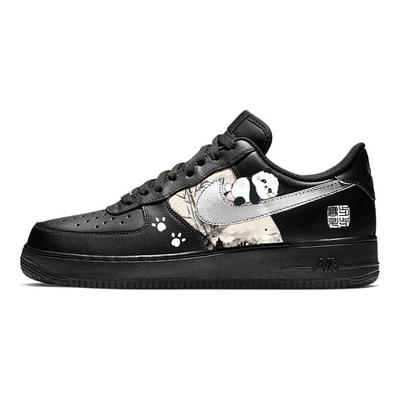 Nike Air Force 1 Нескользящие Устойчивые к истиранию Низкие Кеды для скейтбординга Унисекс Черный Серый CW2288-001(Команда181-)