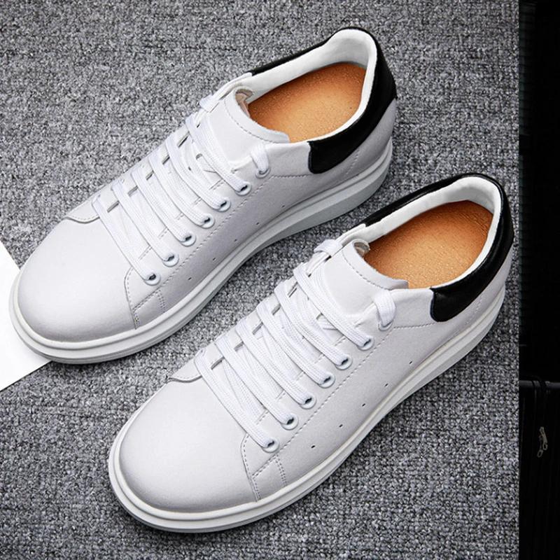 Кроссовки для мужчин, увеличивающие рост на 8 см. Кроссовки класса люкс из натуральной кожи для мужчин со скрытым каблуком. Повседневная обувь. Высота