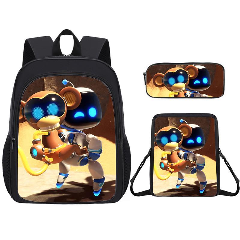 Backpack Student Cartoon Pack With Astro Bot Graphic Printing Design Daily For