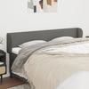 VidaXL Headboard with Ears Dark Grey 163x23x78-88 Cm Fabric3116871