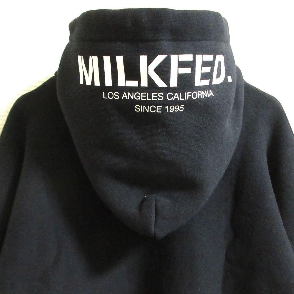 Б/У Хорошее состояние MILKFED Champion Специальный заказ Свитшот с капюшоном BAR SWEAT HOODIE Свитшот с капюшоном обратного плетения Худи Размер S Черный Женская Старая одежда Б/У