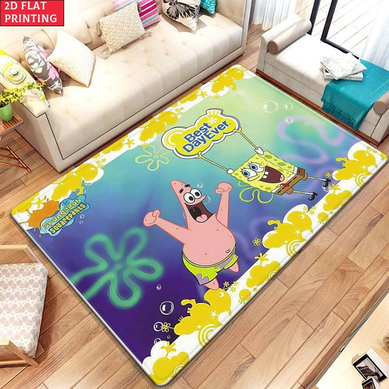 Cartoon and Anime Large Room Carpet Non Slip Cartoon Kids Bedroom Living Room Floor Mat Home Decor Children's Play Carpet