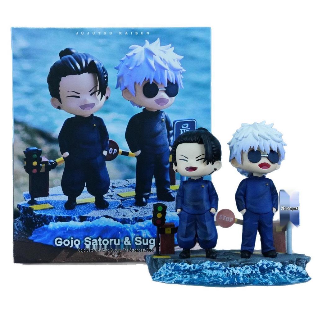 Jujutsu Kaisen Годжо и Гэто Q-версия Фигурка Модель Украшение