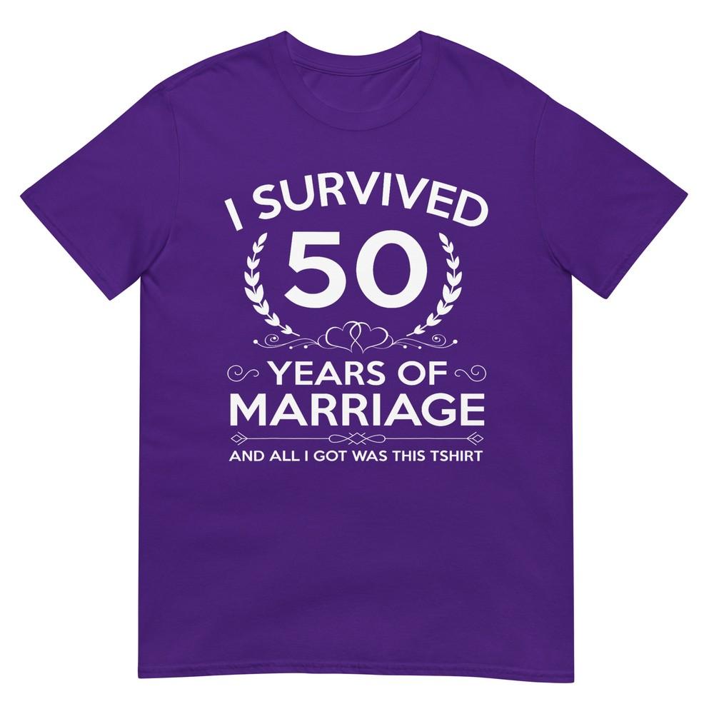 50th Wedding Anniversary Gifts Couples Husband Wife 50 Years TShirt