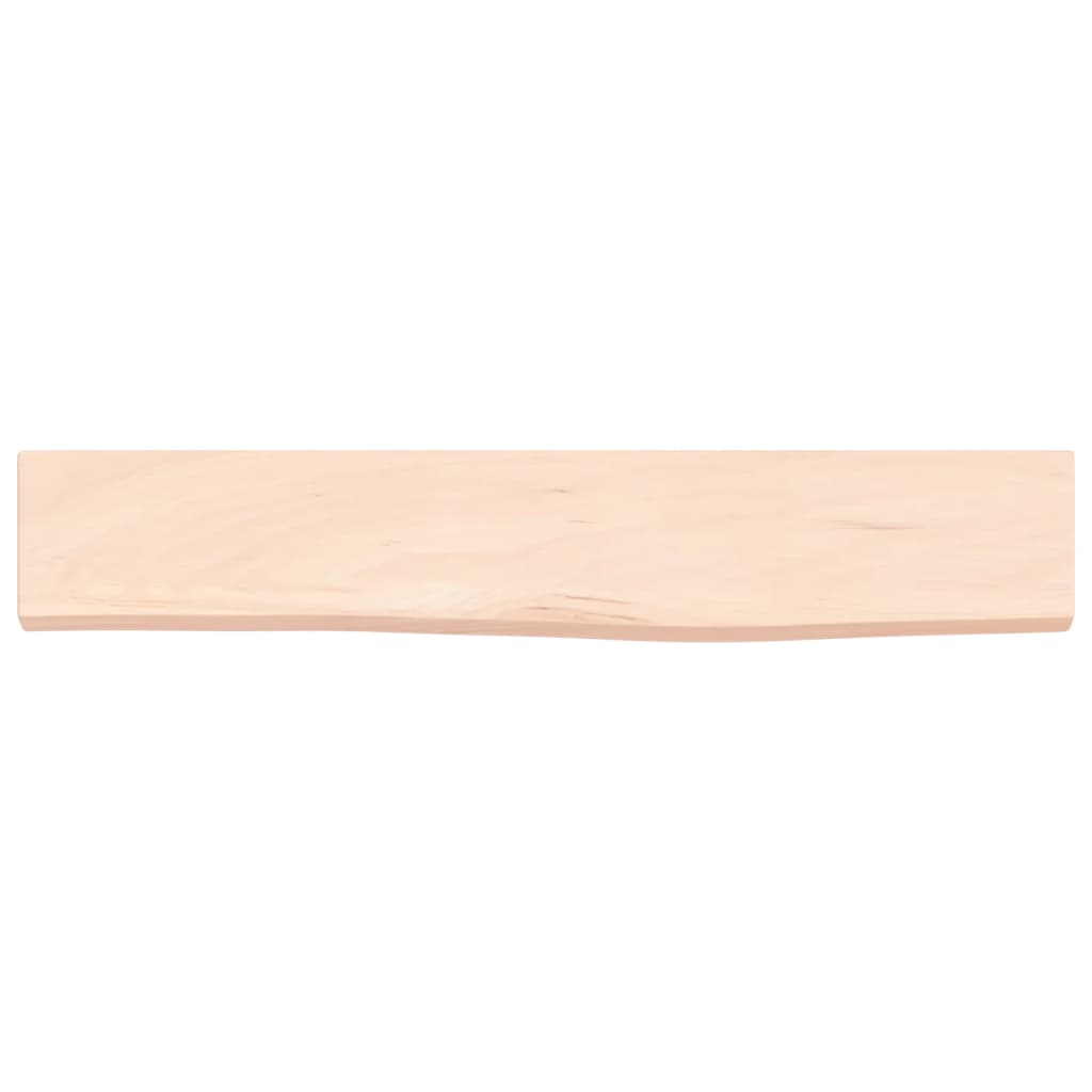 Wall Shelf 60 x 10 x 2 cm Solid Oak Untreated