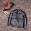 Chinese Size Men Leather Jacket Style Genuine Cowhide Soft Slim Fit Spring Autumn