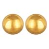 [R4868] - Golden 'Balls' Steel Buckles - 6 Mm