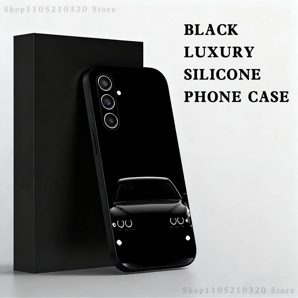 Супер крутой чехол для телефона B-Bmw-ES для Samsung S 25,24,23,22,30,21,10,9,Ultra,Plus,Lite,FE,4,5 G Черный Мягкий чехол