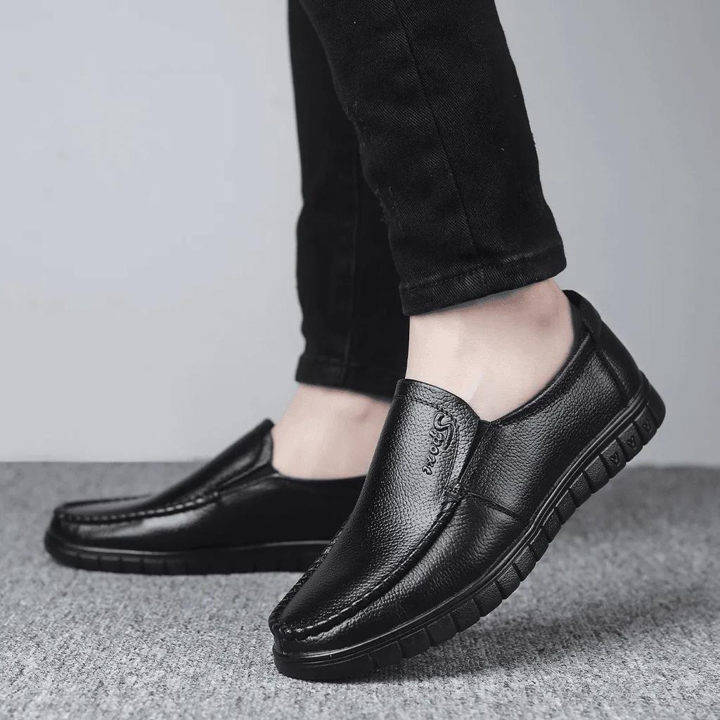 Men's Fashion One-step Formal Shoes-fashionable British Style, Durable Rubber Sole, Comfortable, Business Casual, One-step, Lazy Shoes