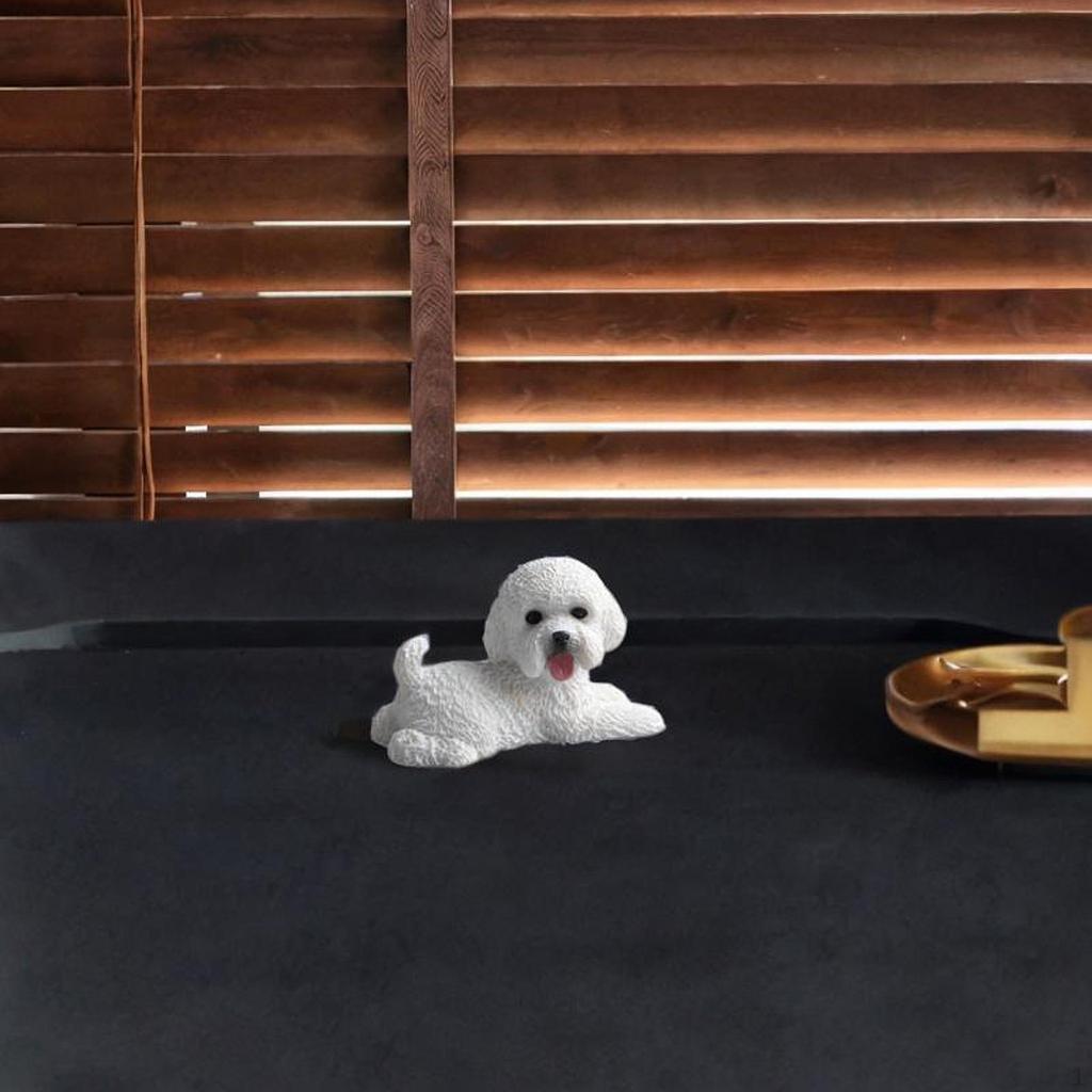 Миниатюрная фигурка собаки, украшение для приборной панели автомобиля, художественные поделки, творческое украшение из смолы для рабочего стола