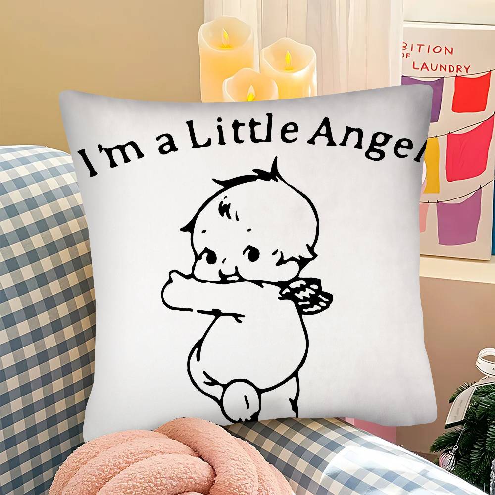 pc KKewpie Baby Cute Pillow Case Fashion Square Pillowcase Bedroom Sofa Room Ins Decoration Leisure