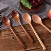 23.5cm Wooden Eating and Stirring Spoon for Desserts and Soups
