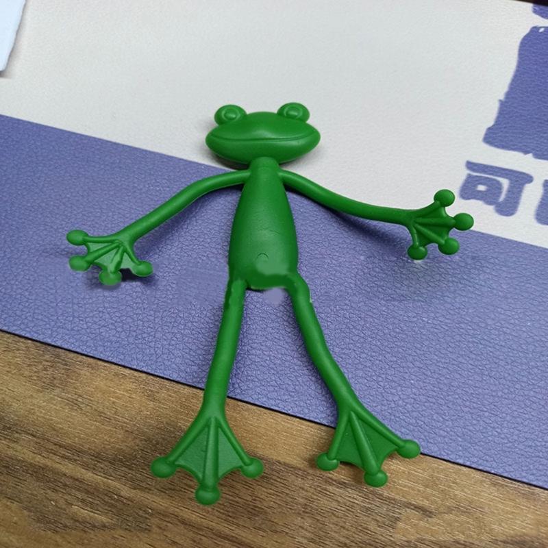 Регулируемый зажим для растений в форме лягушки, гибкая подставка-держатель для стебля цветка, для управления стеблями, садовое украшение