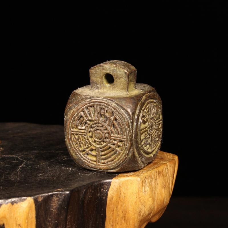 Antique Seal Five Sided Seal Desktop Ornaments Copper Animal Figurine Lucky Statue Feng Shui Decoration