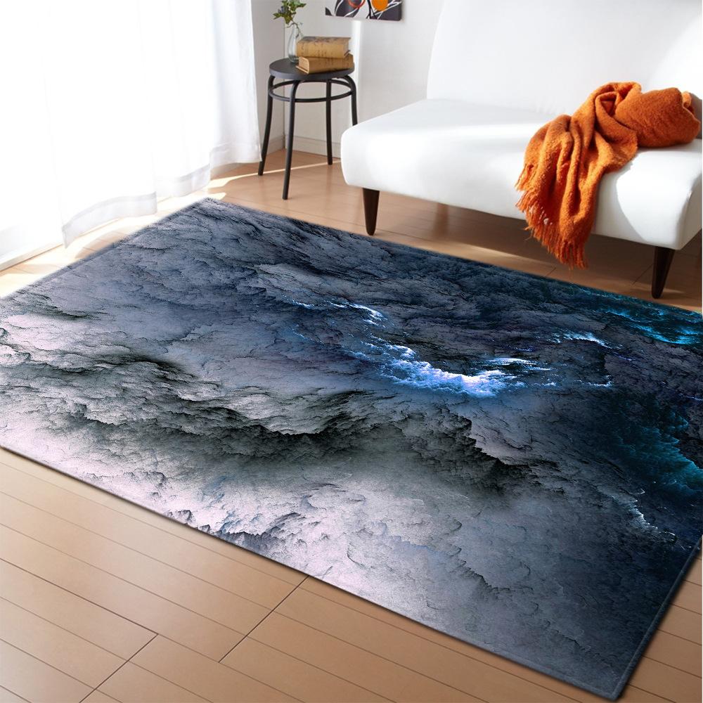 Ковер в гостиную Galaxy, Космические планеты, Ковер с дирижаблем, Ковер для спальни мальчика, Коврик для игр для детей, Мягкий коврик на пол из пены с памятью