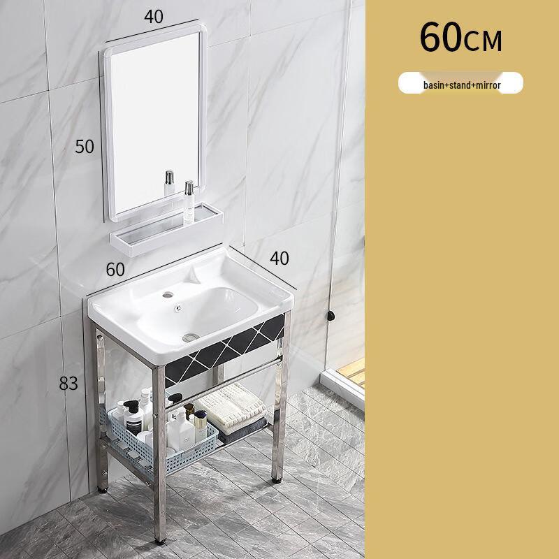 XONYSHI Ceramic Pedestal Wash Basin Set