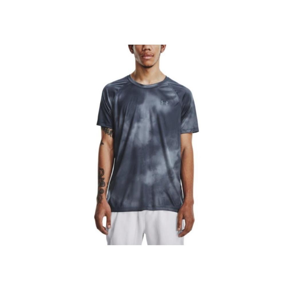 Under Armour Футболка с короткими рукавами и круглым вырезом Iso-Chill Tie-Dye, мужские топы SS23, черные 1377882-001