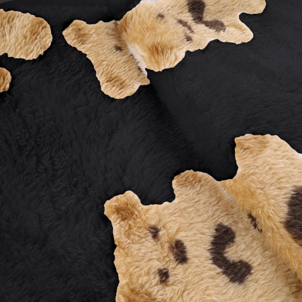 Женские милые плюшевые пижамные брюки с принтом медведя с карманом, широкие плюшевые повседневные брюки