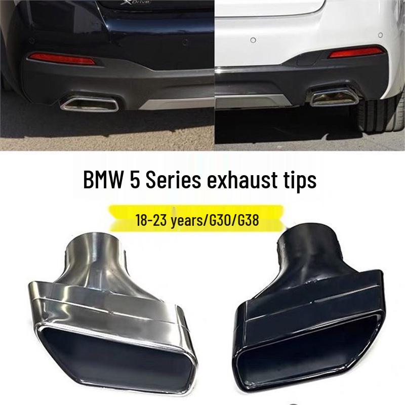 Квадратная выхлопная насадка из нержавеющей стали для BMW 5 серии 530/528 G30/G38 2018-2023