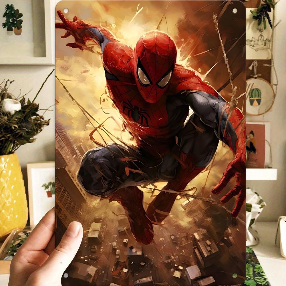 Металлическая рамка для постера Marvel - Настенный декор на тему супергероев для фанатов Marvel, привносящий в вашу комнату красочные и привлекающие внимание эффекты