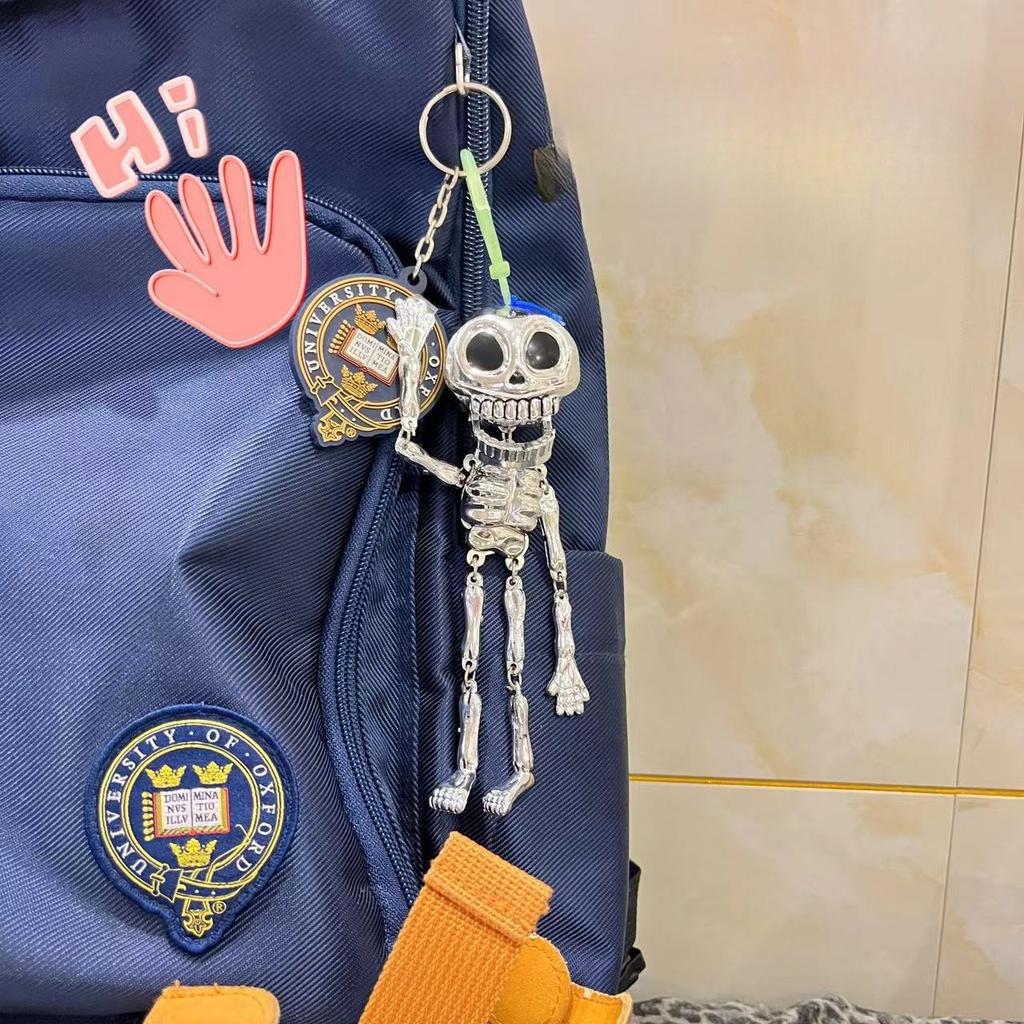 Creativity Pull String Skull Head Plastic Gifts Horror Skeleton Charm Skull Bags Accessories Bag Charm