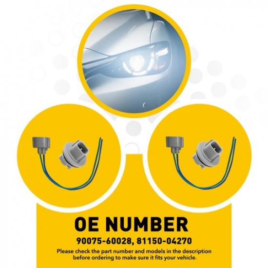 2x Патрон и коса для указателя поворота 90075-60028 Разъем Подходит для 03-05 Toyota 4Runner