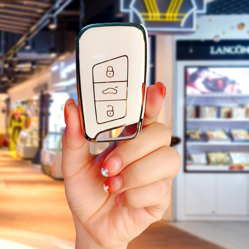 Чехол для ключа 2021 года для Volkswagen Magotan B8, Passat CC, Sagitar, Polo, Lavida, Bora, Tiguan.