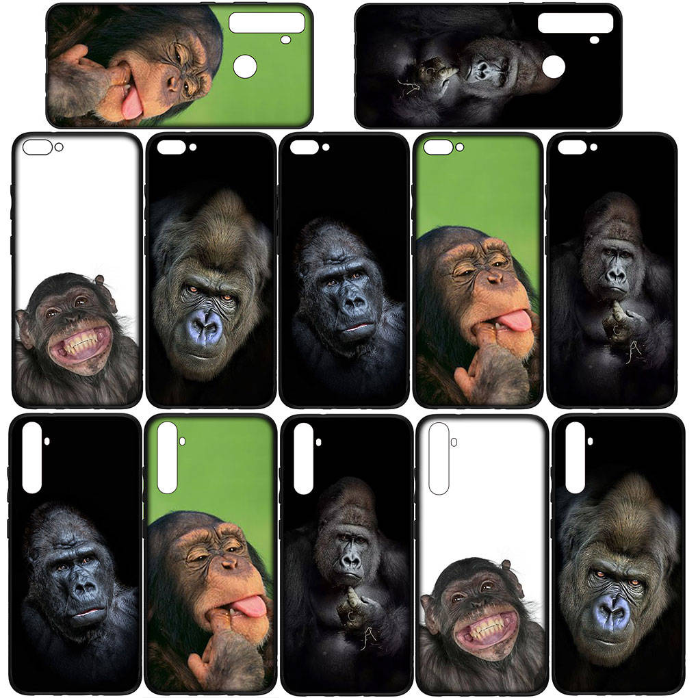 Чехол для iPhone 16 15 Xiaomi Redmi Note 14 13 12 11 Pro Max X 8 9 16e Samsung Galaxy S25 S24 S23 Moto OPPO Huawei Gorilla Ape Monkey Baby Phone Case